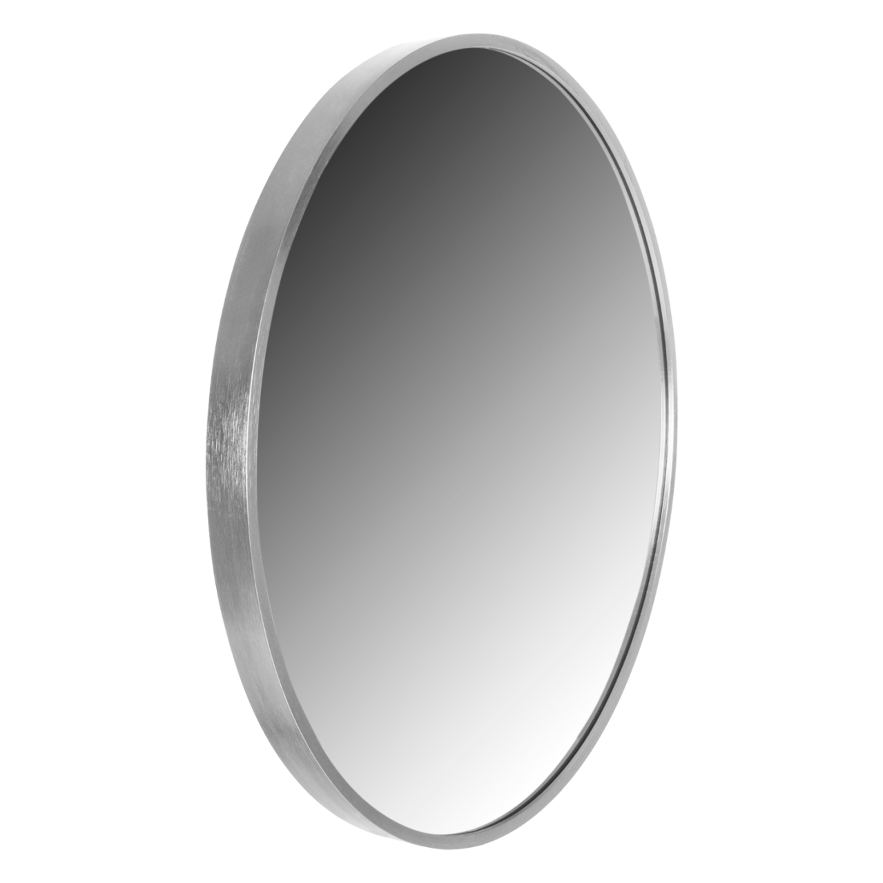 WALL MIRROR ROUND HM9582.40 ALUMINUM FRAME IN SILVER Φ50x3 cm. [3]