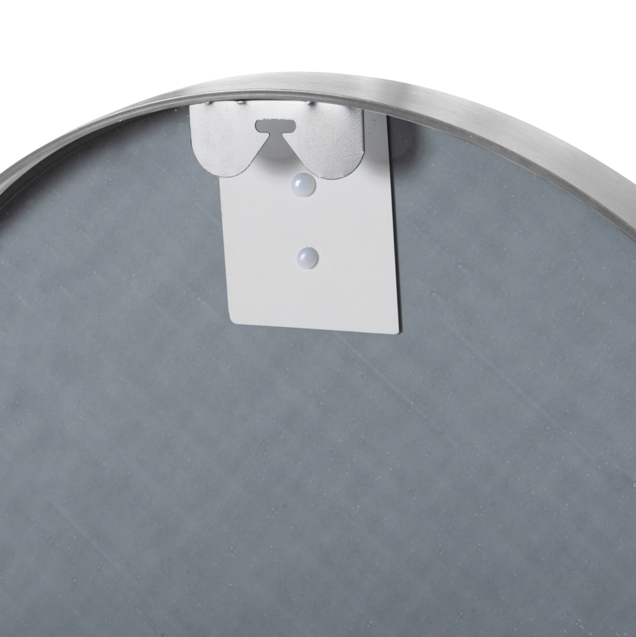 WALL MIRROR ROUND HM9582.40 ALUMINUM FRAME IN SILVER Φ50x3 cm. [5]