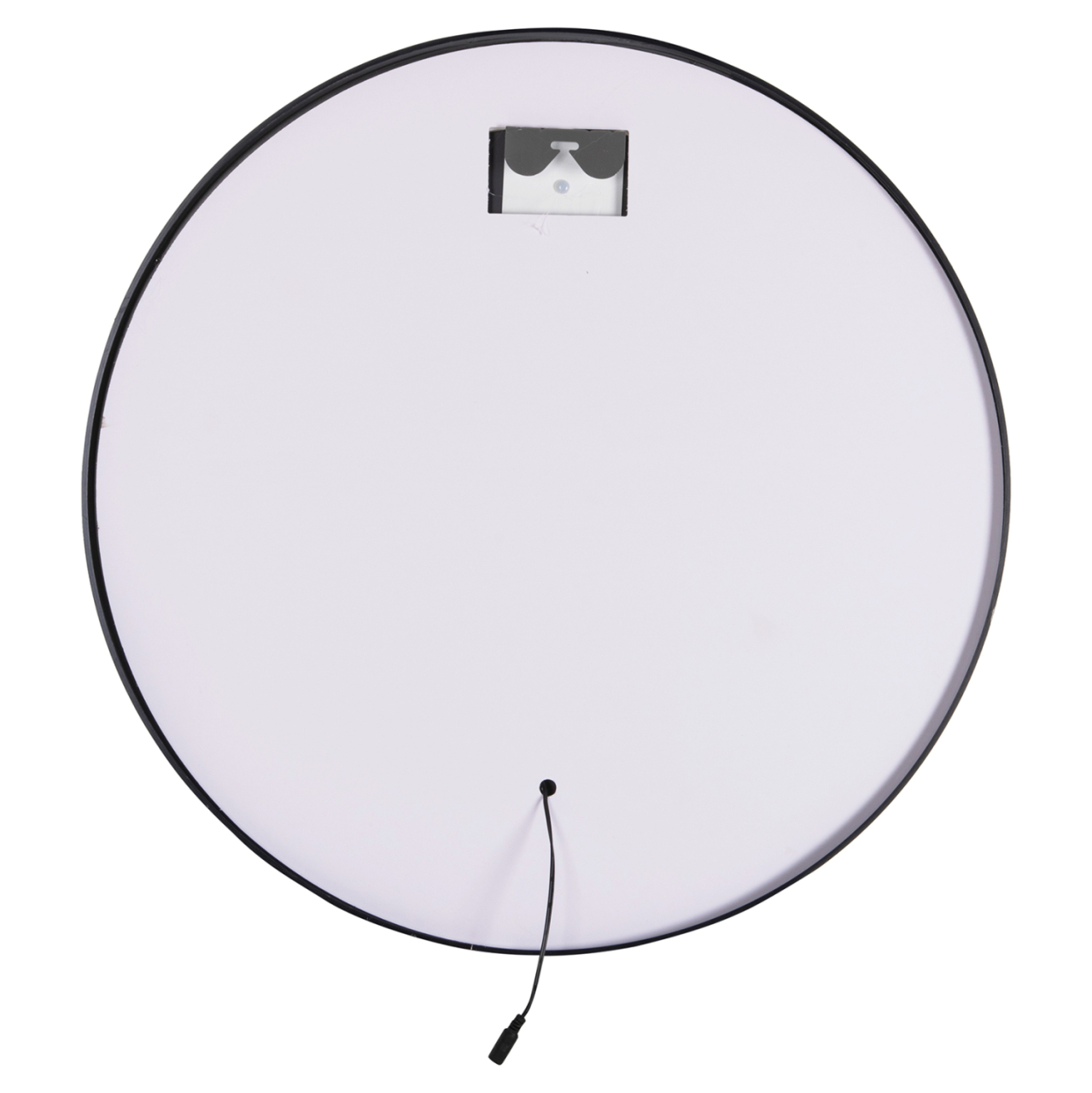 WALL MIRROR ROUND IMAGE HM9579.01 ALUMINUM IN BLACK-LED LIGHT Φ60x3cm. [4]