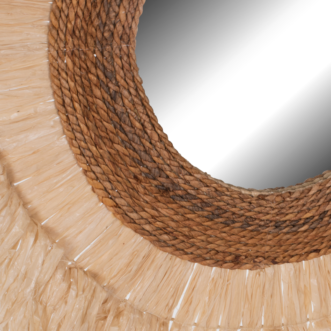 WALL MIRROR ROUND SISAL FIBER FRAME IN NATURAL COLOR 110x4x110Hcm.HM7744 [3]