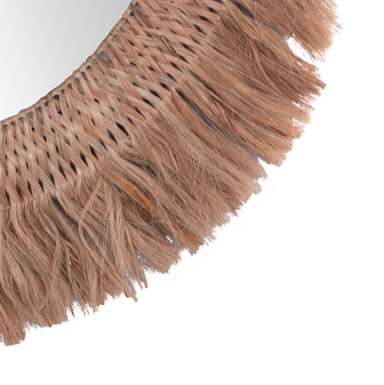 WALL MIRROR ROUND WITH ABACA FIBERS IN NATURAL COLOR 120x4x120Hcm.HM7747 [6]