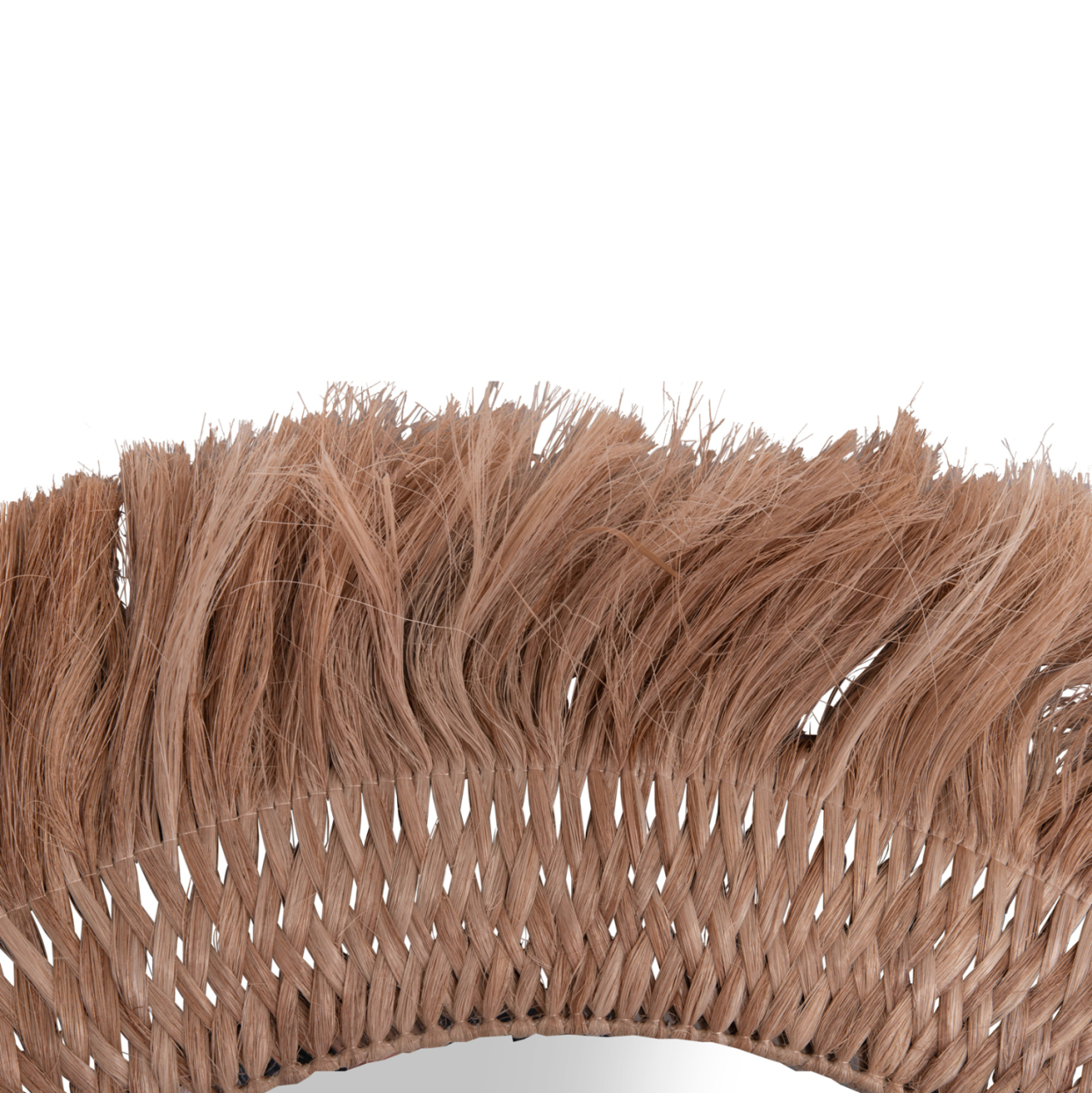 WALL MIRROR ROUND WITH ABACA FIBERS IN NATURAL COLOR 120x4x120Hcm.HM7747 [5]