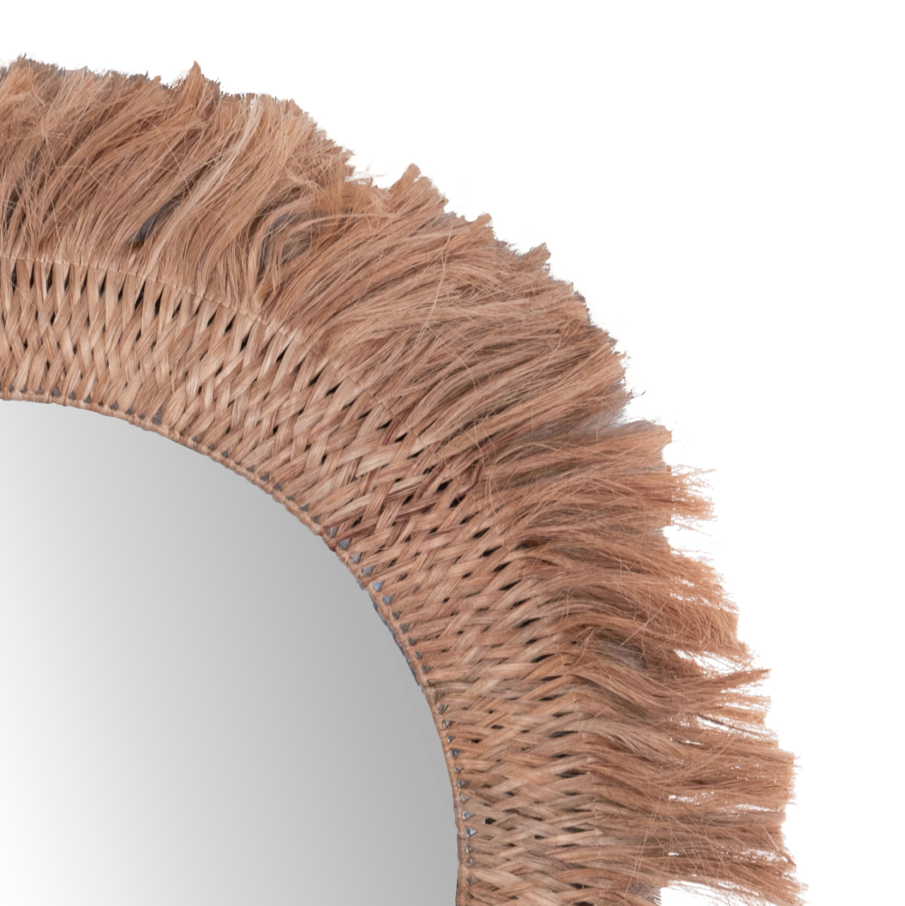 WALL MIRROR ROUND WITH ABACA FIBERS IN NATURAL COLOR 120x4x120Hcm.HM7747 [4]