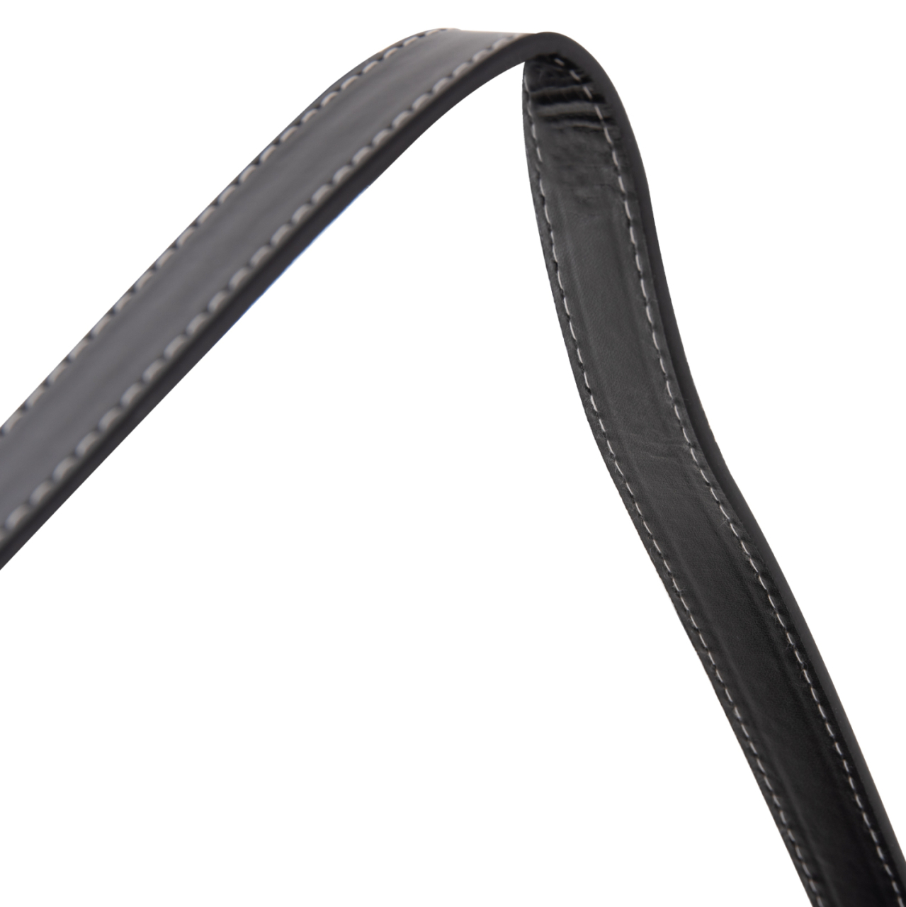 WALL MIRROR ROUND WITH HANGING STRAP HARKER HM4879 ALUMINUM FRAME IN BLACK Φ70cm [5]