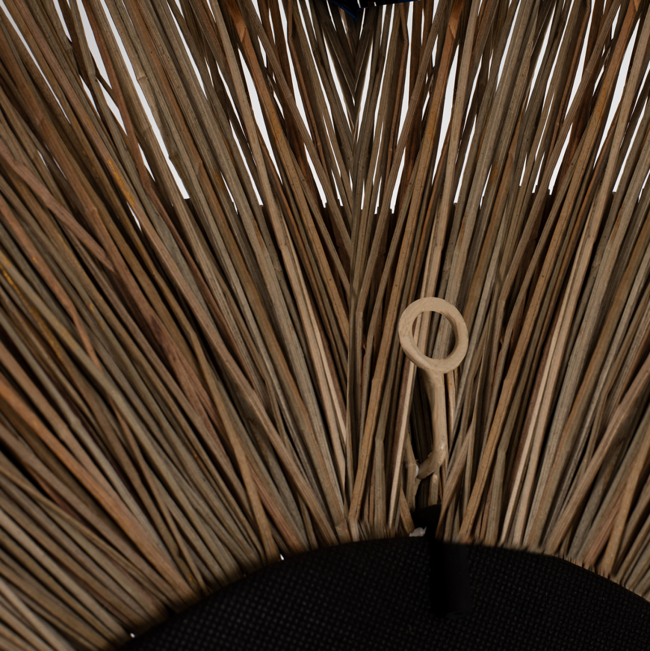 WALL MIRROR ROUND WITH MENDONG GRASS FRAME IN NATURAL AND GOLD Φ70cm.HM7800 [6]