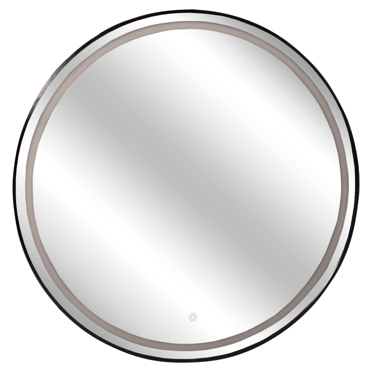 WALL MIRROR ROUNDER FB94503.01 ALUMINUM FRAME IN BLACK-LED LIGHTING Φ80cm. [4]