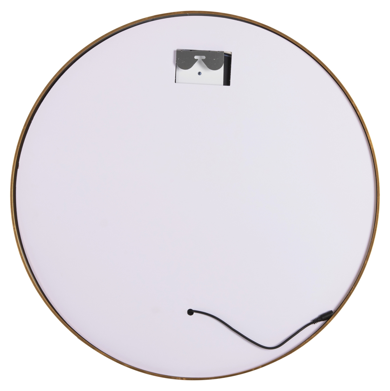 WALL MIRROR ROUNDER HM4503.30 ALUMINUM FRAME IN GOLDEN-LED LIGHTING Φ80cm. [4]