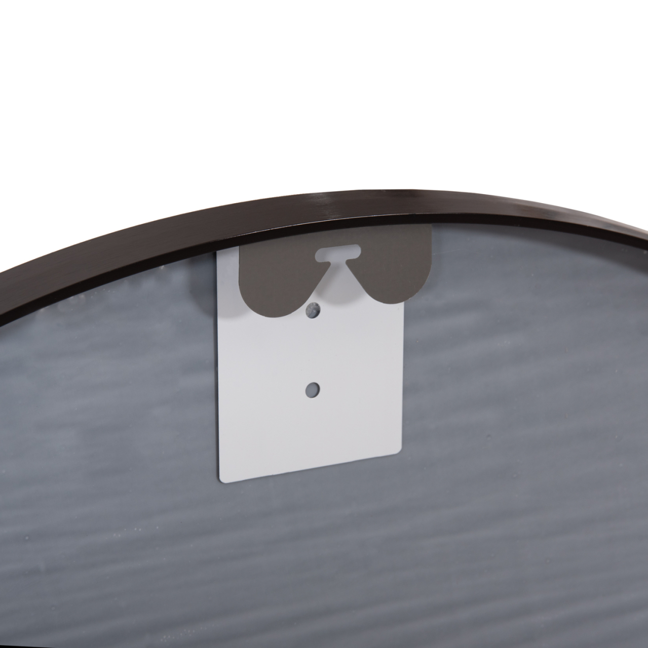 WALL MIRROR SERIES ARCHER HM4498.01 ROUND ALUMINUM FRAME IN BLACK Φ80cm. [6]