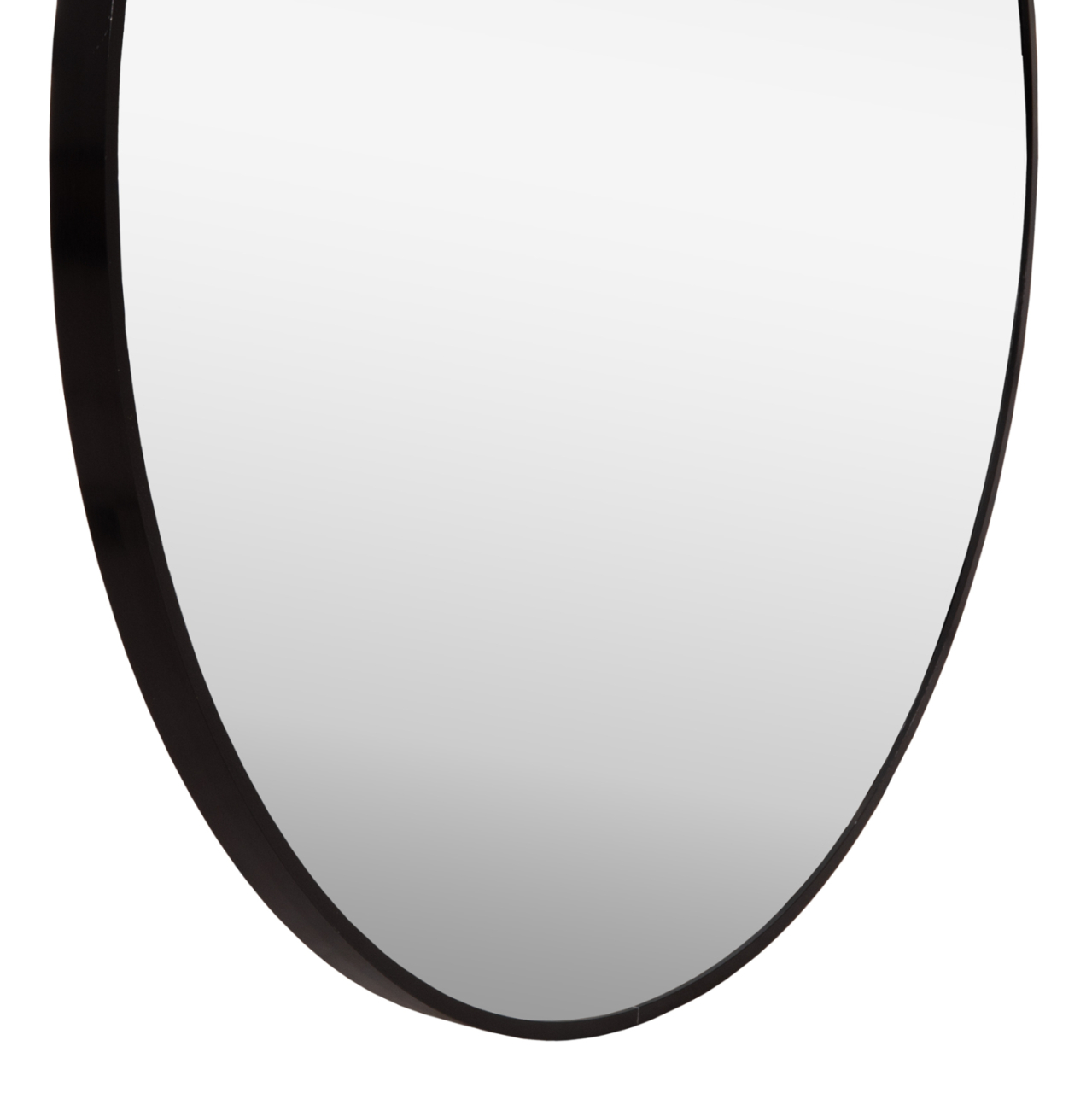 WALL MIRROR SERIES ARCHER HM4498.01 ROUND ALUMINUM FRAME IN BLACK Φ80cm. [5]