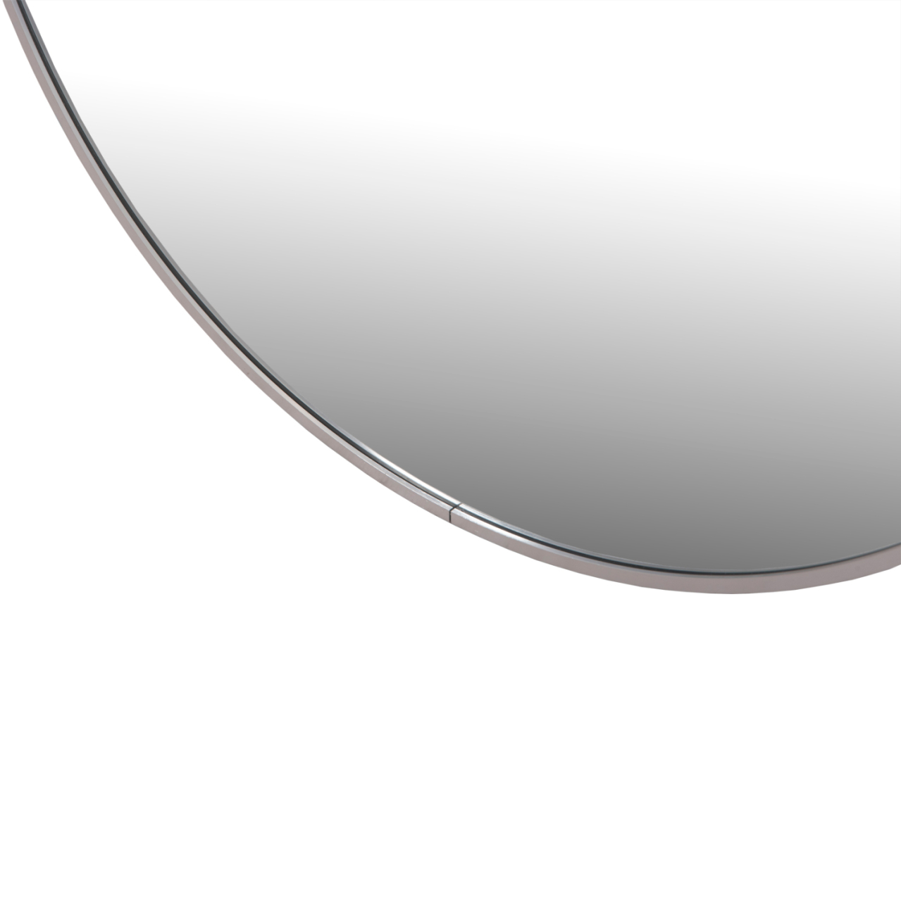 WALL MIRROR SERIES ARCHER HM4498.40 ROUND ALUMINUM FRAME IN SILVER Φ80cm. [4]