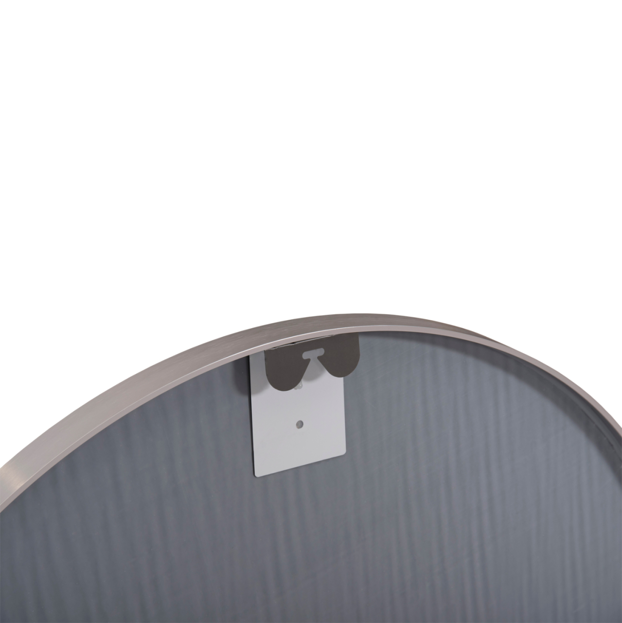 WALL MIRROR SERIES ARCHER HM4498.40 ROUND ALUMINUM FRAME IN SILVER Φ80cm. [6]
