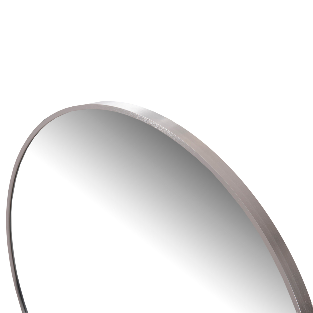 WALL MIRROR SERIES ARCHER HM4498.40 ROUND ALUMINUM FRAME IN SILVER Φ80cm. [5]