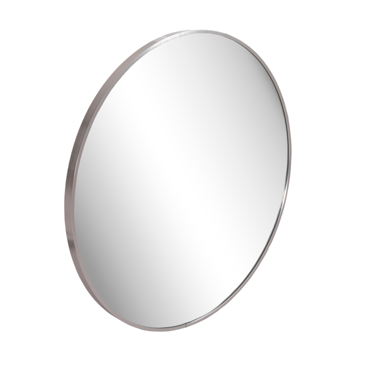 WALL MIRROR SERIES ARCHER HM4498.40 ROUND ALUMINUM FRAME IN SILVER Φ80cm. [3]