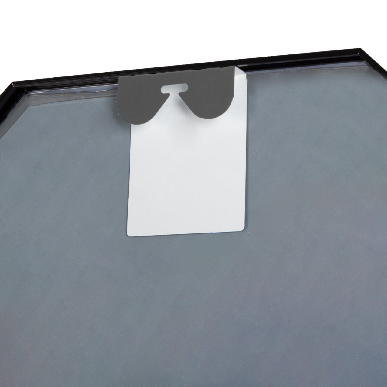 WALL MIRROR SERIES ARCHER HM4499.01 OCTAGON ALUMINUM FRAME IN BLACK Φ74cm. [5]