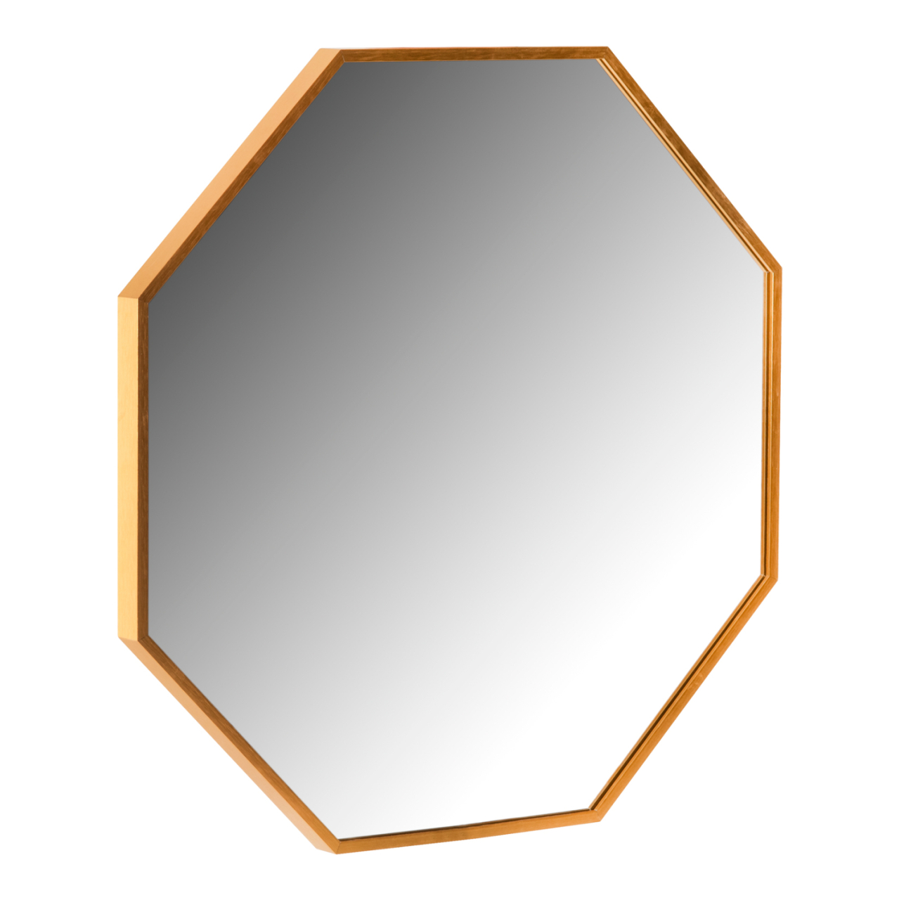WALL MIRROR SERIES ARCHER HM4499.30 OCTAGON ALUMINUM FRAME IN GOLDEN Φ74cm. [3]