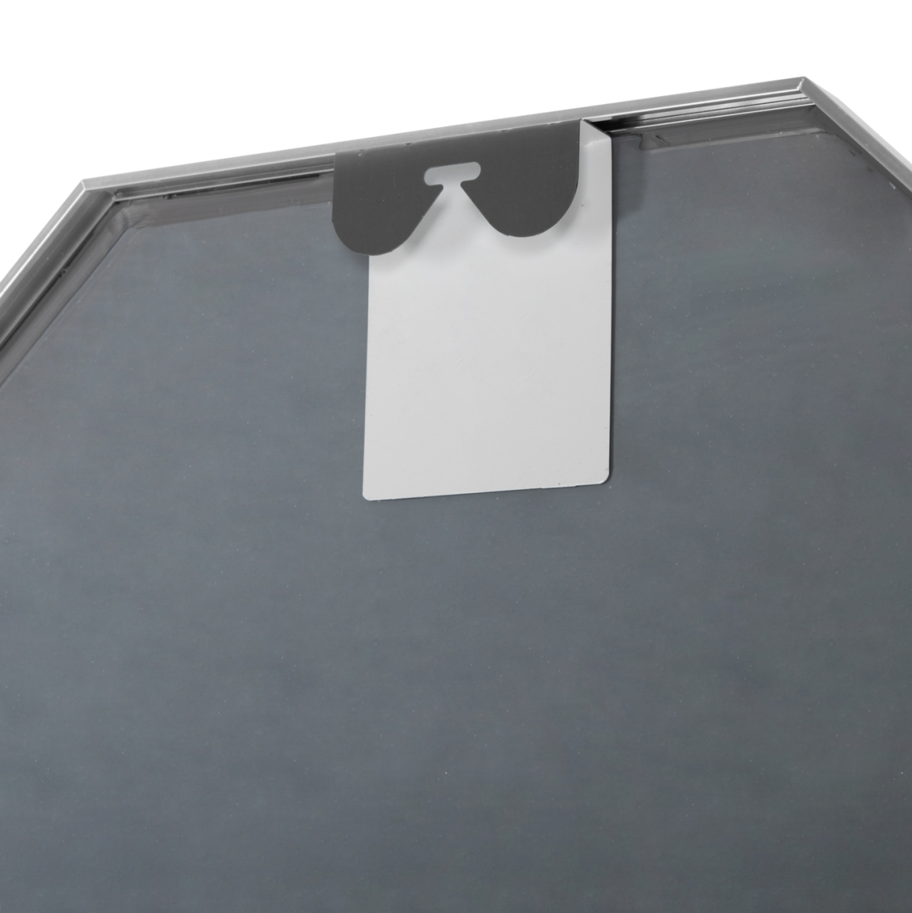 WALL MIRROR SERIES ARCHER HM4499.40 OCTAGON ALUMINUM FRAME IN SILVER Φ74cm. [5]