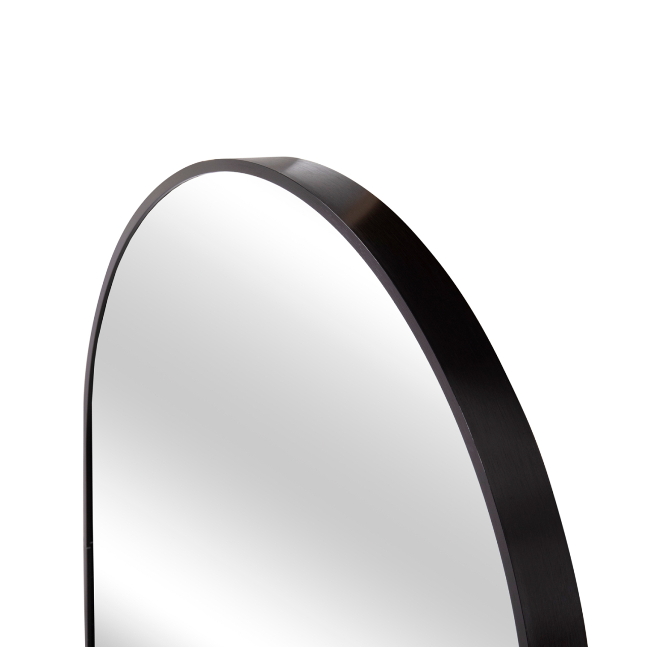 WALL MIRROR SERIES ARCHER HM4500.01 OVAL ALUMINUM FRAME IN BLACK 59x79Hcm. [4]