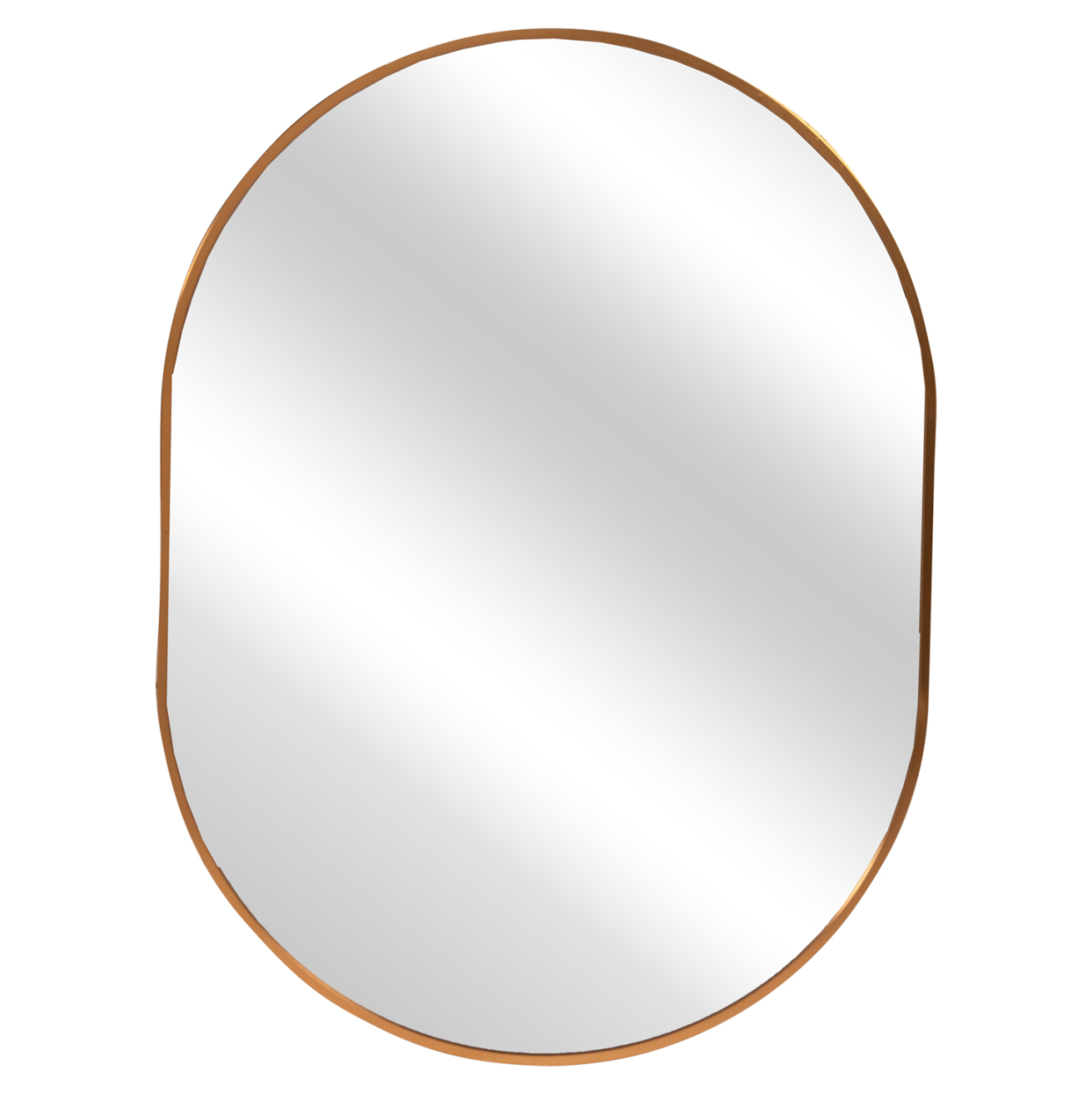 WALL MIRROR SERIES ARCHER HM4500.30 OVAL ALUMINUM FRAME IN GOLDEN 59x79Hcm. [3]