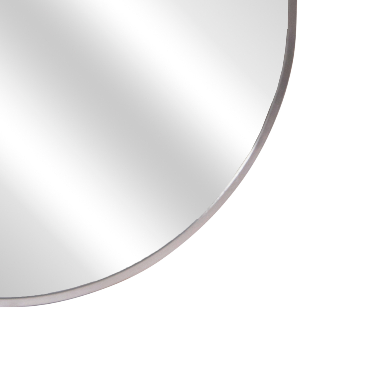 WALL MIRROR SERIES ARCHER HM4500.40 OVAL ALUMINUM FRAME IN SILVER 59x79Hcm. [5]