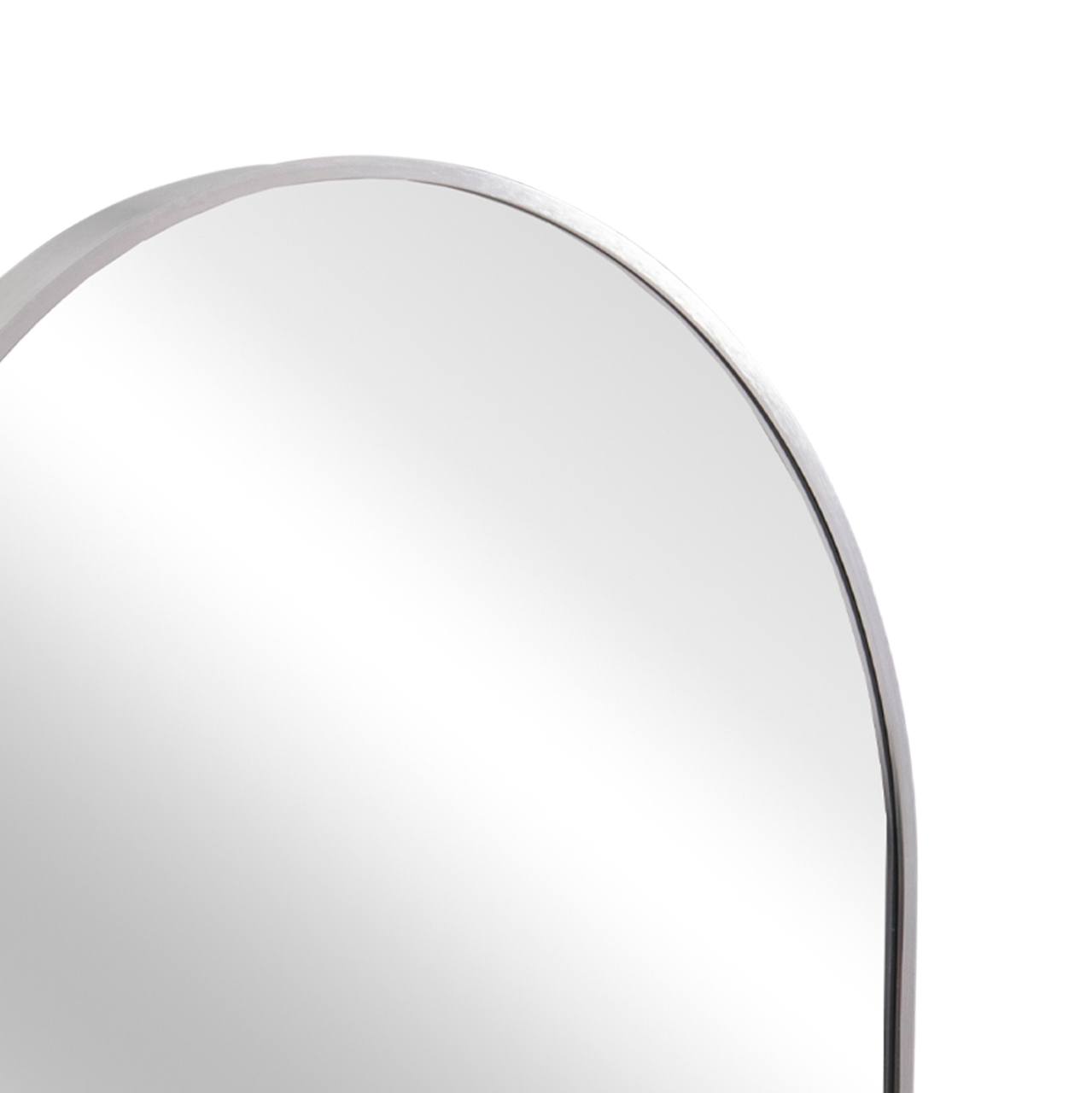 WALL MIRROR SERIES ARCHER HM4500.40 OVAL ALUMINUM FRAME IN SILVER 59x79Hcm. [4]