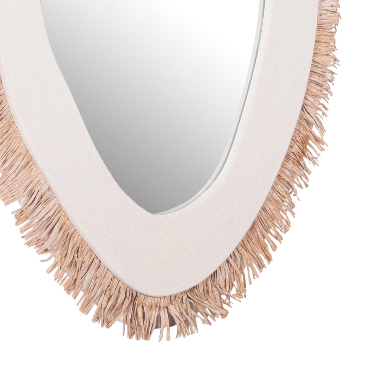 WALL MIRROR SERIES SANTORINI HM4525 MDF IN OFF WHITE-DECOR IN BEIGE 62x1,8x120Hcm. [5]