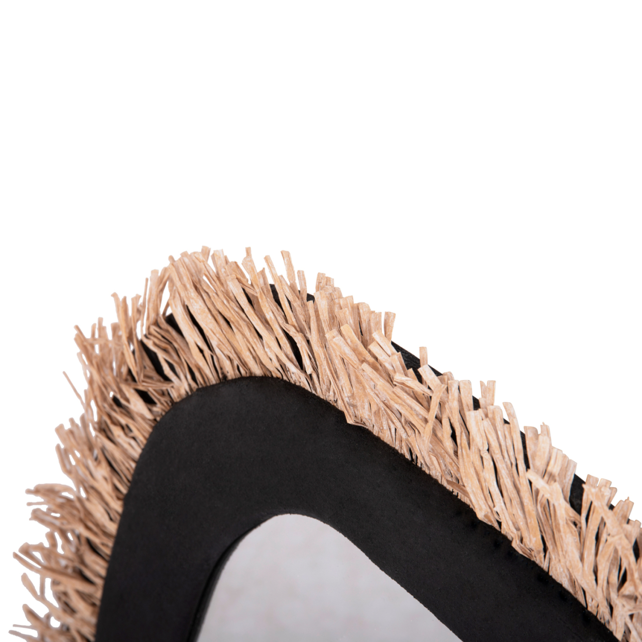 WALL MIRROR SERIES SANTORINI HM4530 MDF IN BLACK-DECOR IN BEIGE 80x1,8x60Hcm. [5]