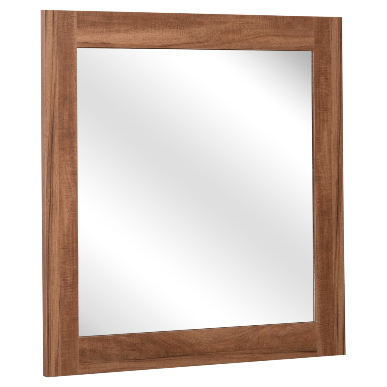 WALL MIRROR SQUARE SERIES HARRY HM4485.01 MELAMINE IN NATURAL WOOD COLOR 87x2(thickness)x87cm. [3]