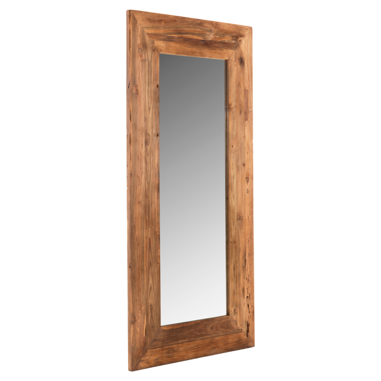 WALL MIRROR YORKSHIRE HM4268 RECYCLED TEAK WOOD FRAME 80x130cm. [3]