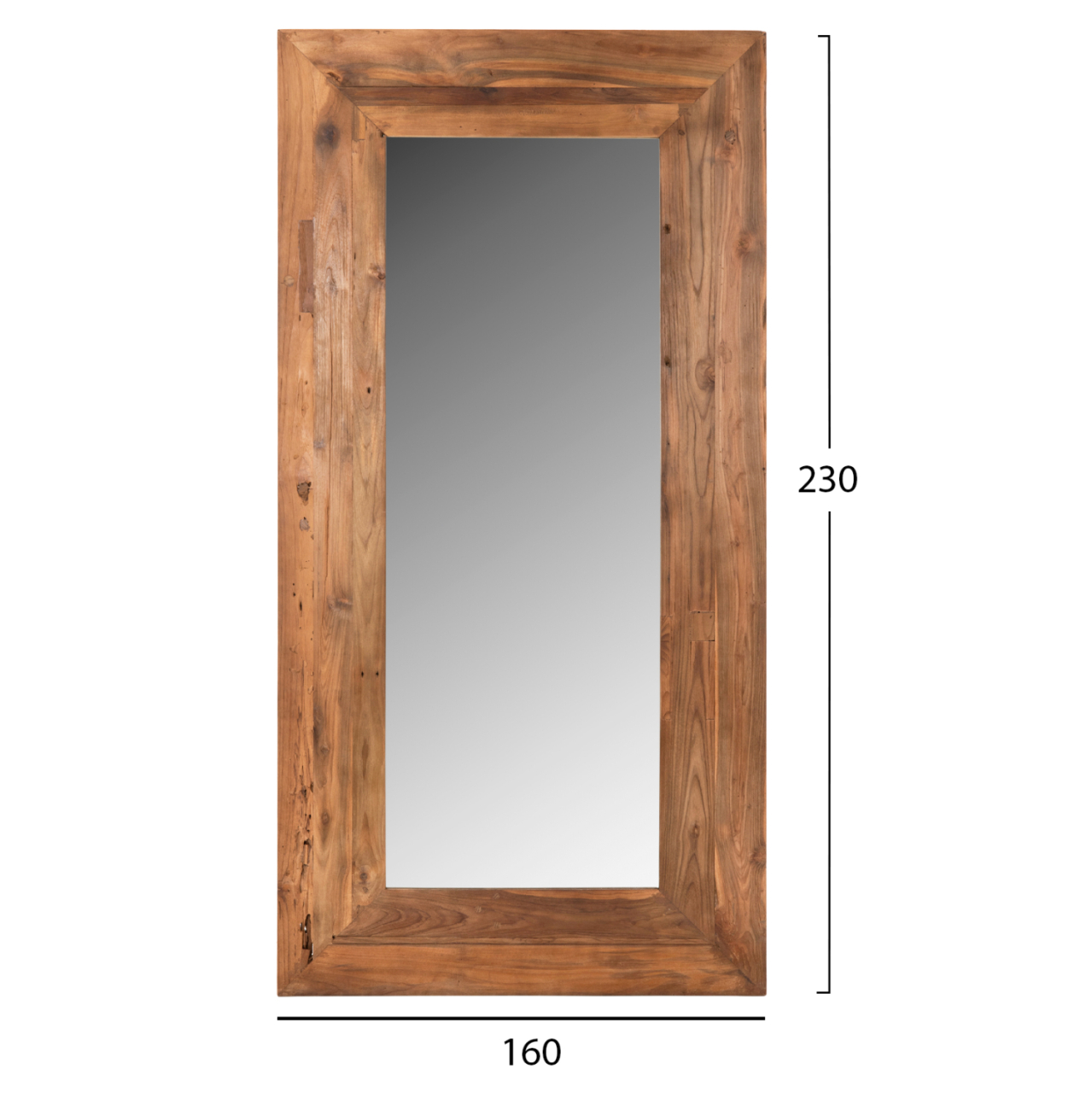 WALL MIRROR YORKSHIRE HM4269 RECYCLED TEAK WOOD FRAME 160x230cm. [2]