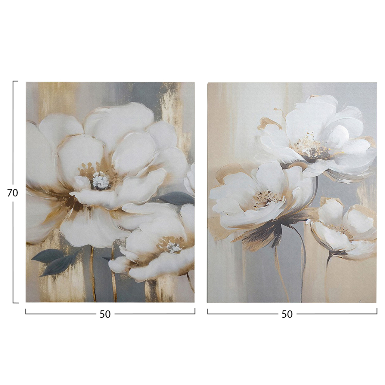 WALL PAINTING 2PCS SERIES GOBI HM4835 PRINTED CANVAS 50x3(thickness)x70Hcm.(x2) [3]