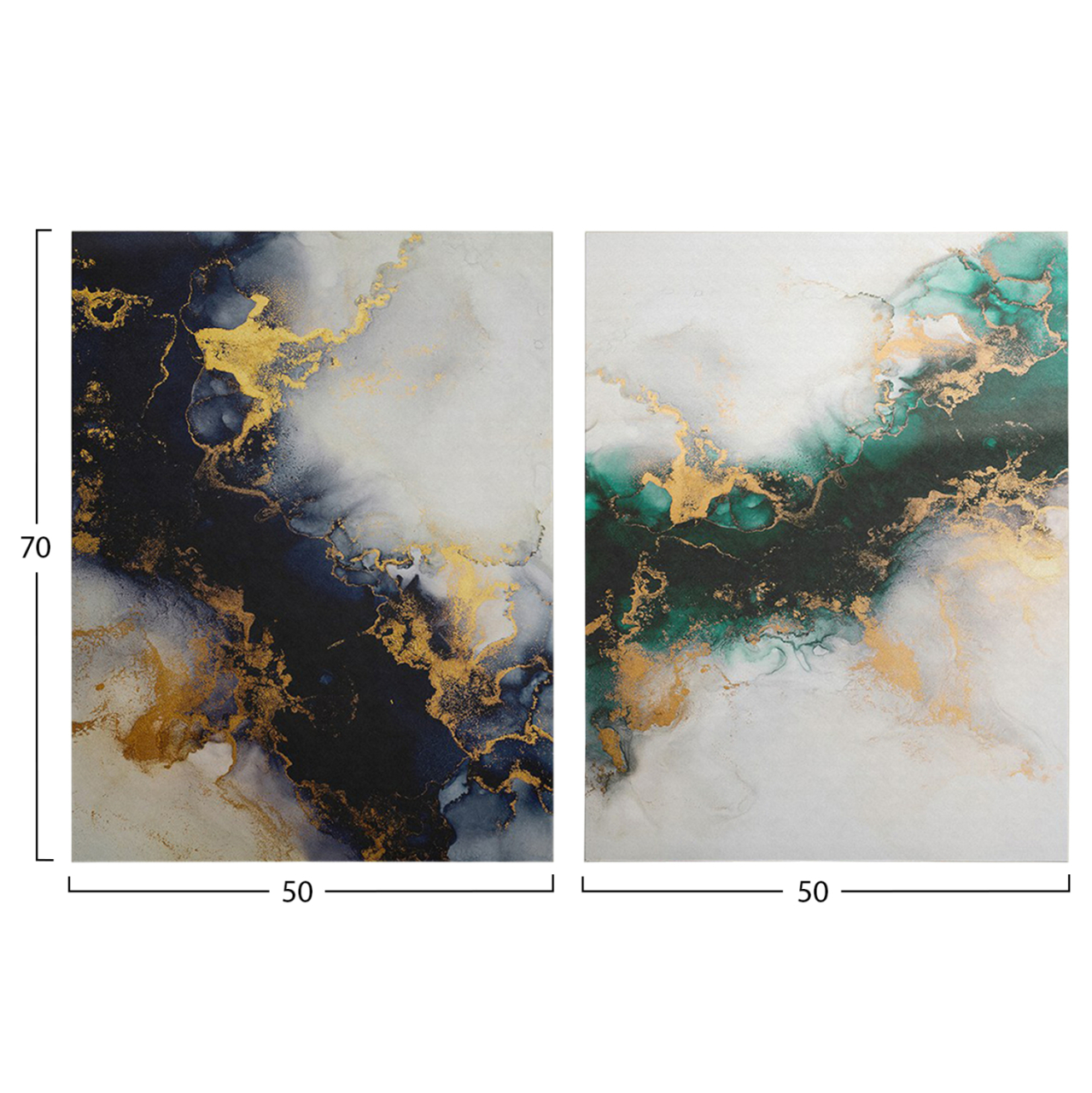 WALL PAINTING 2PCS SERIES GOBI HM4839 PRINTED CANVAS 50x3(thickness)x70Hcm.(x2) [3]