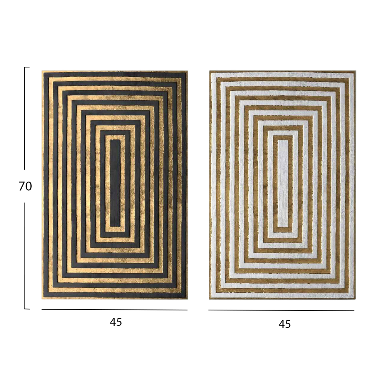 WALL PAINTING 2PCS SERIES GOBI HM4841 PRINTED CANVAS 45x2.8(thickness)x70Hcm.(x2) [2]