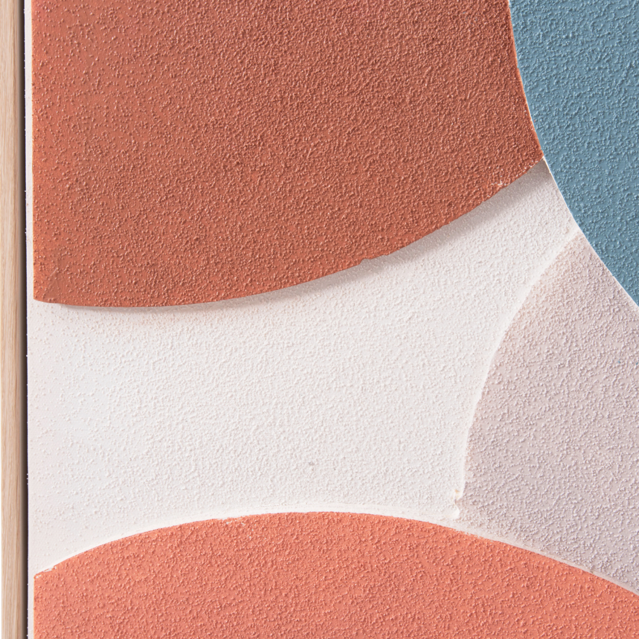 WALL PAINTING 3D FLUO HM4543.02 WITH BEIGE PS FRAME-HANDMADE SHAPES 60x4,5Χ90Hcm. [6]