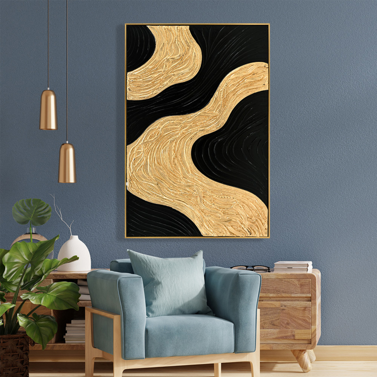 WALL PAINTING 3D SEDIMENT HM4548.01 BEIGE PS FRAME-HANDMADE SHAPES 62x4,5Χ92Hcm. [3]