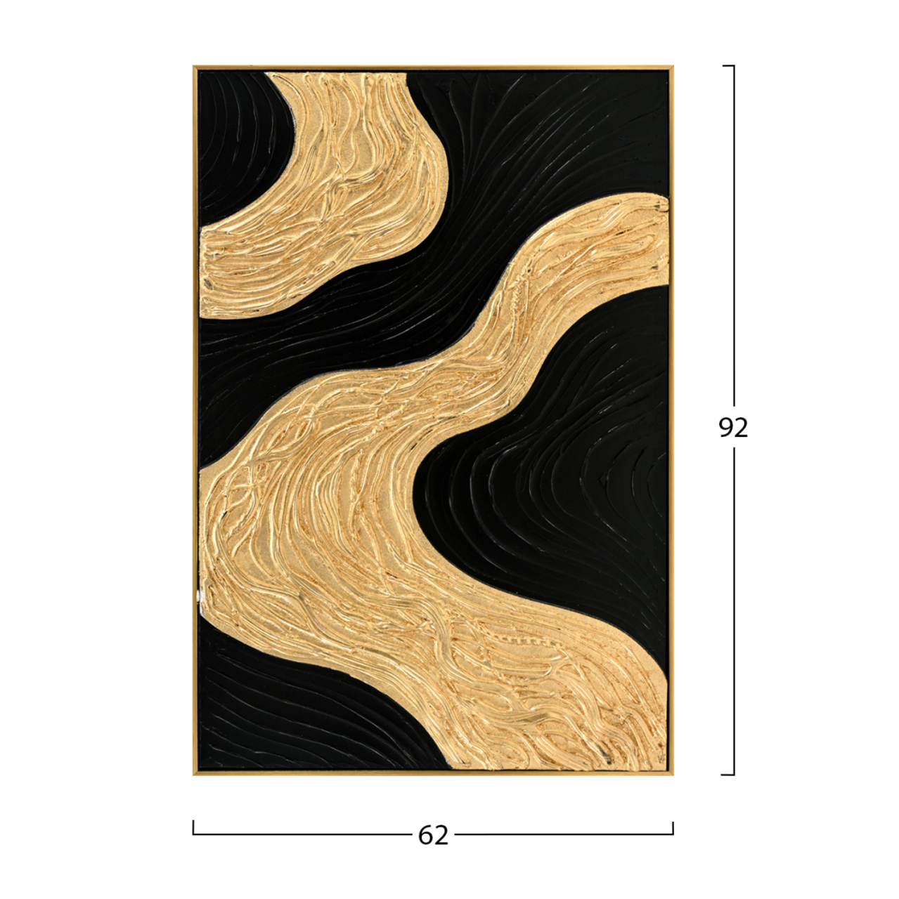 WALL PAINTING 3D SEDIMENT HM4548.01 BEIGE PS FRAME-HANDMADE SHAPES 62x4,5Χ92Hcm. [2]