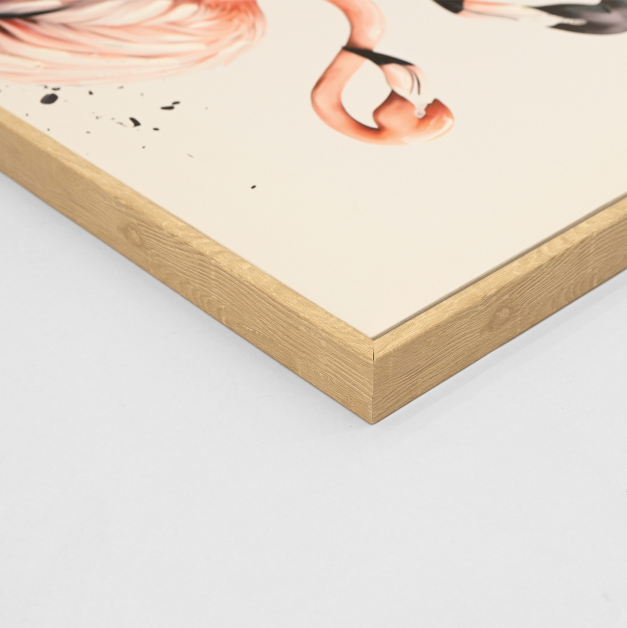 WALL PAINTING FLAMINGOS HM4562 BEIGE PS FRAME-PRINTED CANVAS 52.5x2.8x72.5Hcm. [4]