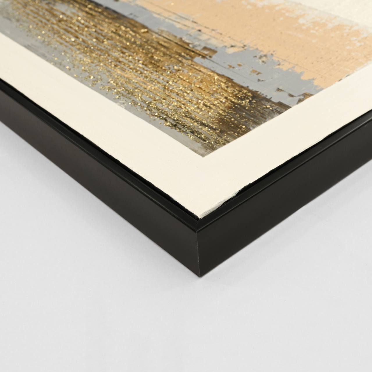 WALL PAINTING HM4538 WITH BLACK PS FRAME-CANVAS WITH ABSTRACT IMAGE 72x4,5x142Hcm. [4]