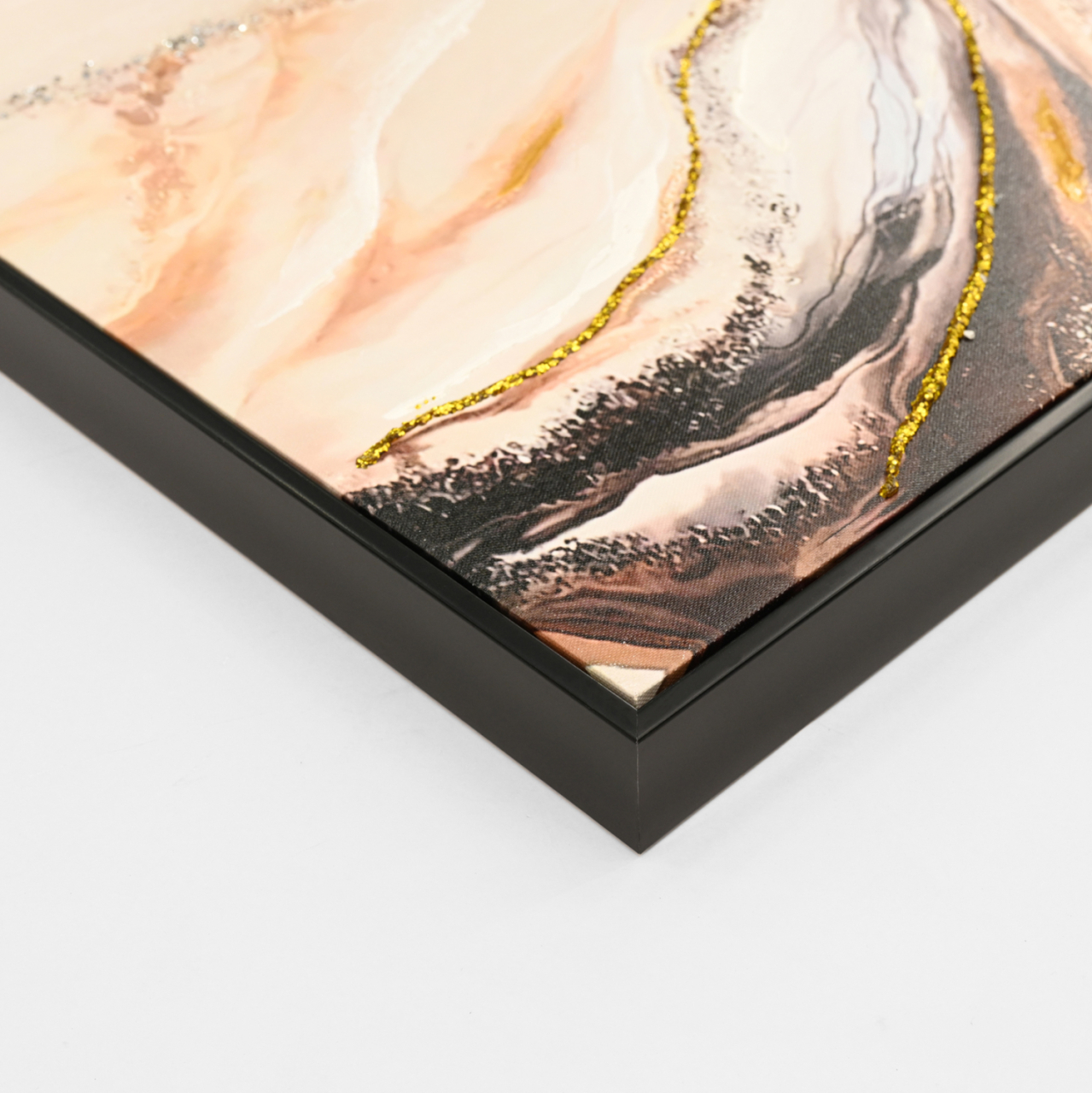 WALL PAINTING HM4560 BLACK PS FRAME-PRINTED CANVAS ABSTRACT 62x4x92Hcm. [4]