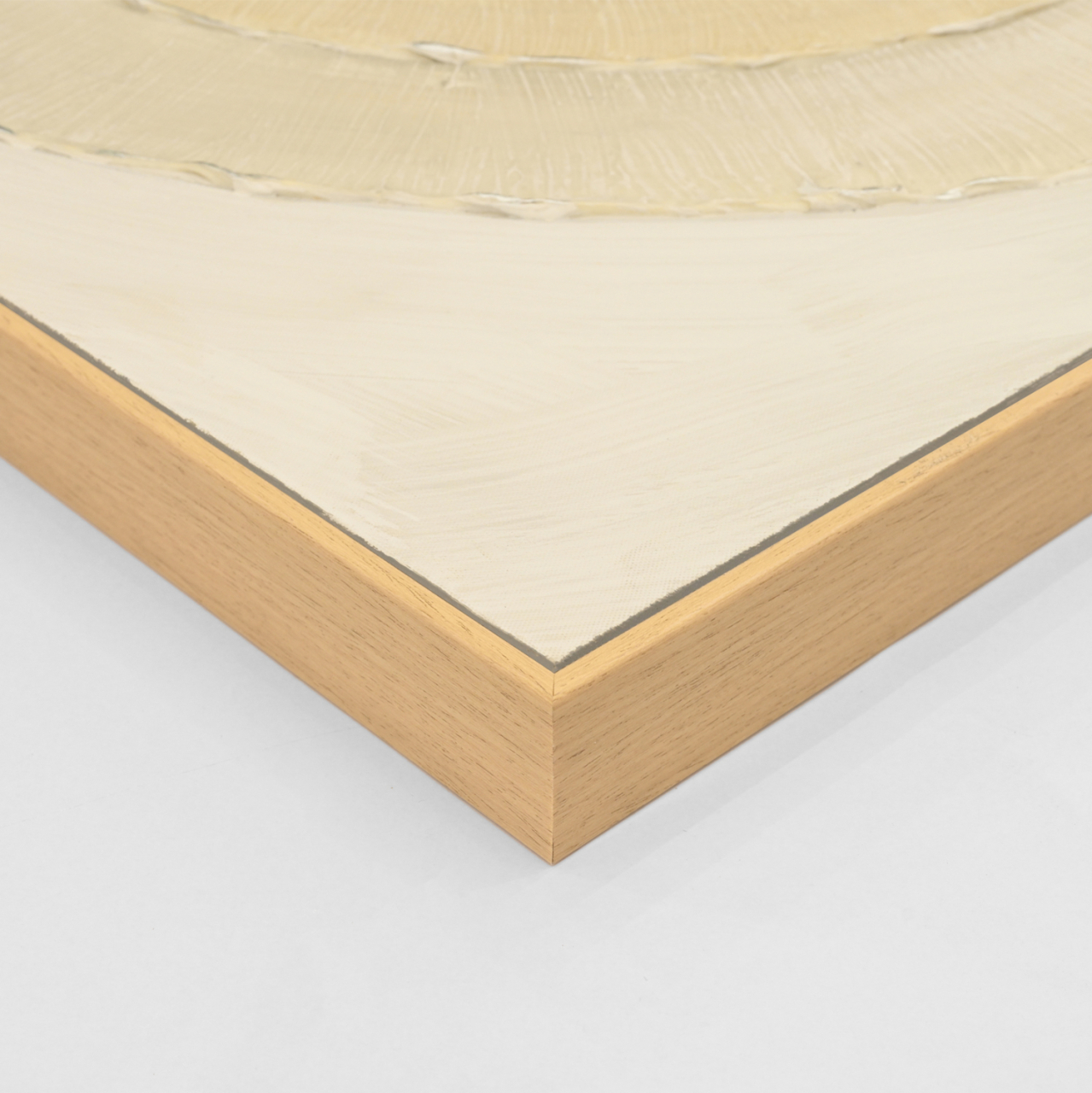 WALL PAINTING HM4577 WITH BEIGE PS FRAME-CANVAS CIRCLES 82x4,5x82Hcm. [4]
