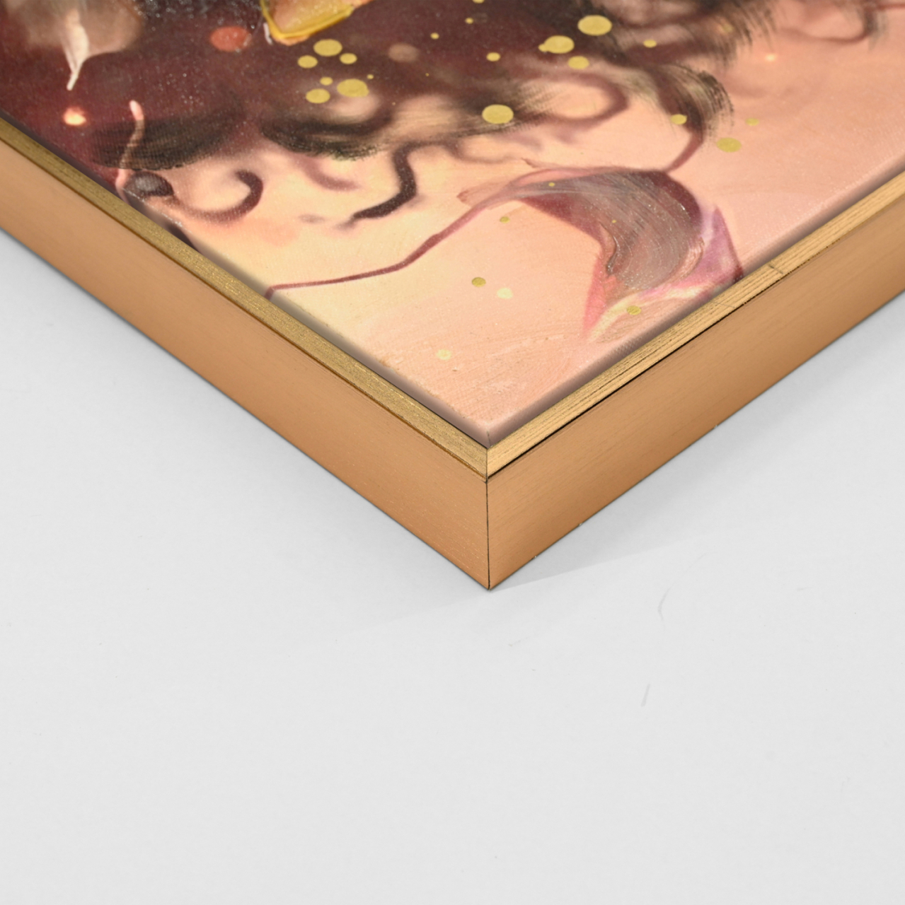 WALL PAINTING MARIP HM4569 BEIGE PS FRAME-PRINTED CANVAS WOMAN'S FACE WITH GLASSES 82x4,5x82Hcm. [4]