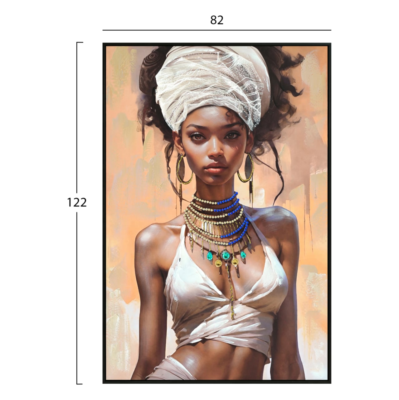 WALL PAINTING MARIP HM4571 BLACK PS FRAME-PRINTED CANVAS 82x4,5x122Hcm. [2]