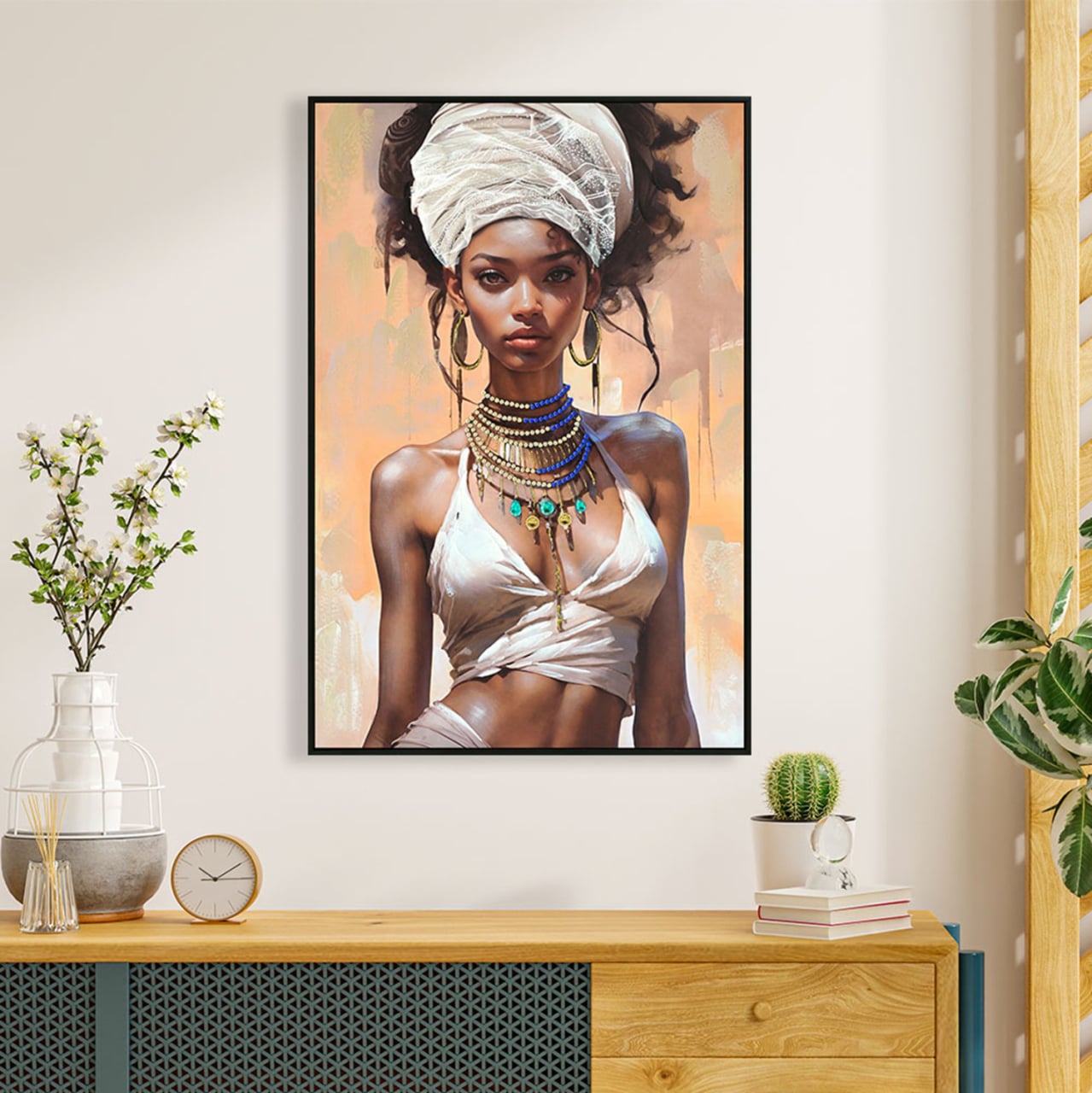 WALL PAINTING MARIP HM4571 BLACK PS FRAME-PRINTED CANVAS 82x4,5x122Hcm. [3]