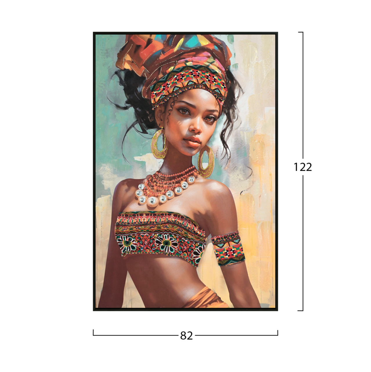 WALL PAINTING MARIP HM4572 BLACK PS FRAME-PRINTED CANVAS 82x4,5x122Hcm. [2]