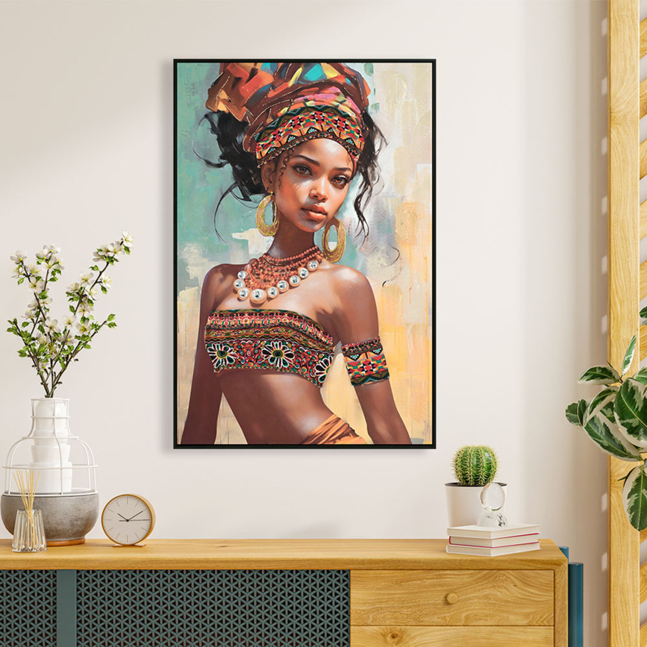 WALL PAINTING MARIP HM4572 BLACK PS FRAME-PRINTED CANVAS 82x4,5x122Hcm. [3]