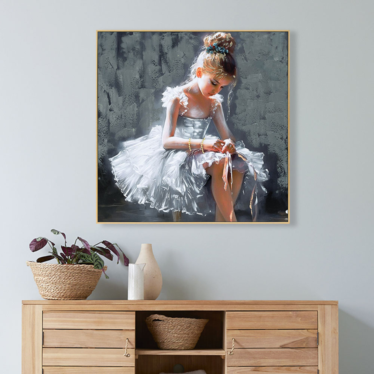 WALL PAINTING ONNANOKO HM4568 BLACK PS FRAME-PRINTED CANVAS 82x4,5x82Hcm. [3]