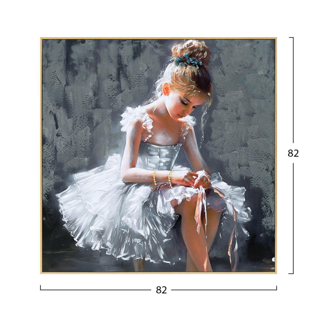 WALL PAINTING ONNANOKO HM4568 BLACK PS FRAME-PRINTED CANVAS 82x4,5x82Hcm. [2]