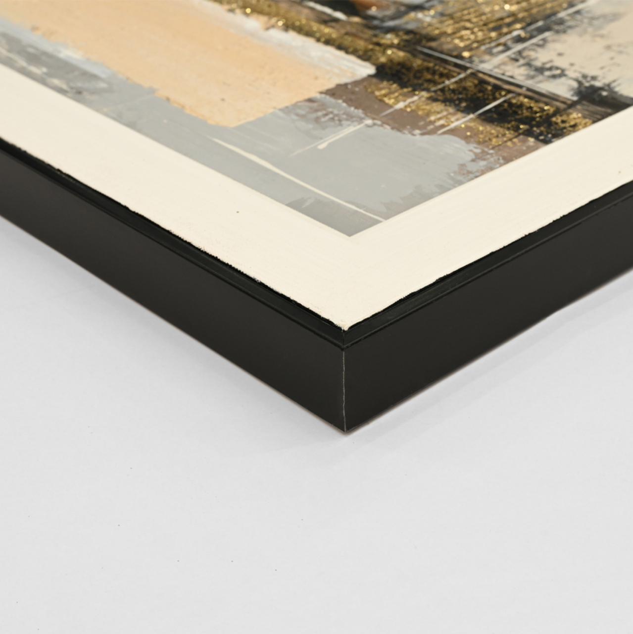 WALL PAINTING SEDIMENT HM4551 BLACK PS FRAME-CANVAS 142x4.5x72Hcm. [4]