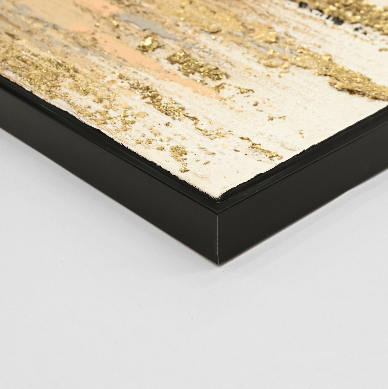 WALL PAINTING SEDIMENT HM4574.01 BLACK PS FRAME-CANVAS 142x4.5x72Hcm. [4]