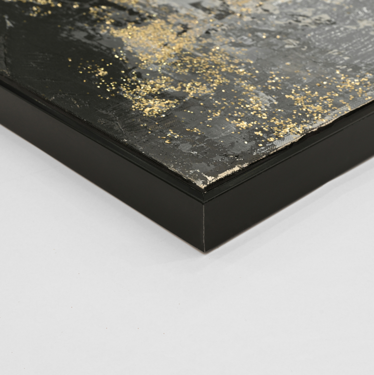 WALL PAINTING SEDIMENT HM4576 BLACK PS FRAME-CANVAS 142x4.5x72Hcm. [4]