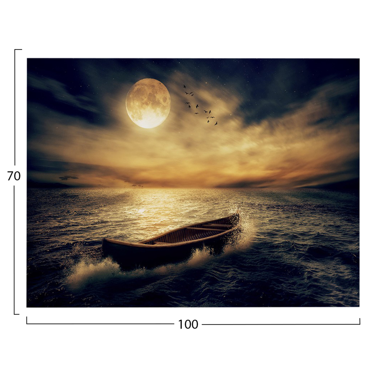 WALL PAINTING SERIES GOBI ΗΜ4785 PRINTED CANVAS 100x3(thickness)x70Hcm. [2]